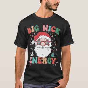 Camiseta Retro Groovy Gran Nick Energy Navidades divertidos