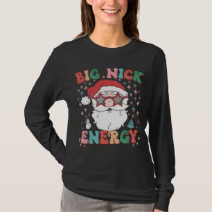 Camiseta Retro Groovy Gran Nick Energy Navidades divertidos