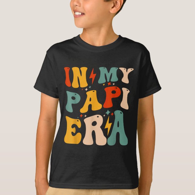 Camiseta Retro Groovy In My Pa Era Funny Father's Day Mens  (Anverso)