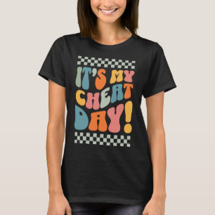 Camiseta Retro Groovy Itu2018s mi día de Cheat Workout