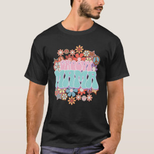 Camiseta Retro Groovy Mama Boho Flower Happy Parents' Day