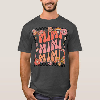Camiseta Retro Groovy Mimi Mejor Mimi Hola Otoño