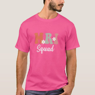 Camiseta Retro Groovy MRI Squad Radiology MRI Tecnólogo
