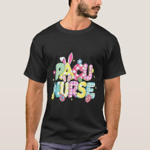 Camiseta Retro Groovy Pacu Enfermera Bunny Ear Funny Gif Pa