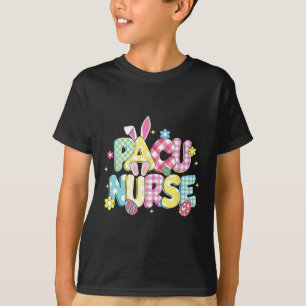 Camiseta Retro Groovy Pacu Enfermera Bunny Ear Funny Gif Pa