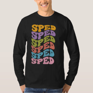 Camiseta Retro Groovy Profesores de Educación Especial de v