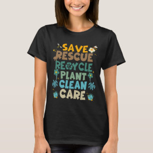 Camiseta Retro Groovy Salven abejas Rescate Animales Recicl
