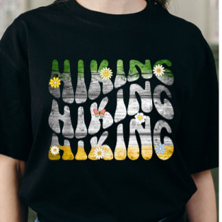 Camiseta Retro Groovy Senderismo por la naturaleza