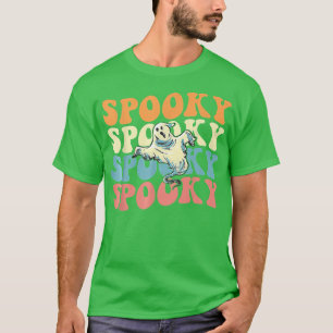 Camiseta Retro Groovy Spooky Ghost Boo Halloween Costume Sc