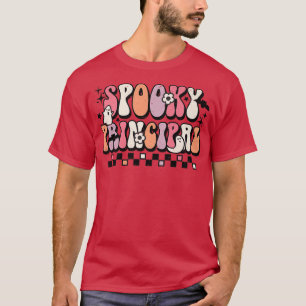 Camiseta Retro Groovy Spooky Principal Fantasma Fantasma De