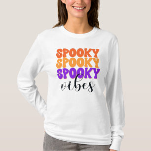 Camiseta Retro Groovy Spooky Vibes Vintage Halloween