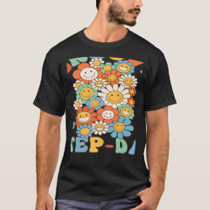 Camiseta Retro Groovy Step Dad Groovy Birday Party Matchi