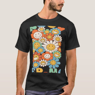 Camiseta Retro Groovy Step Mom Groovy Birovy Party Matchi