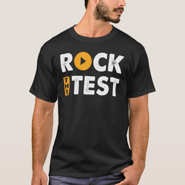 Camiseta Retro Groovy Test Day Test Day Day Rock the (Anverso)