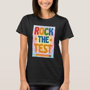 Camiseta Retro Groovy Test Day Test Day Day Rock the