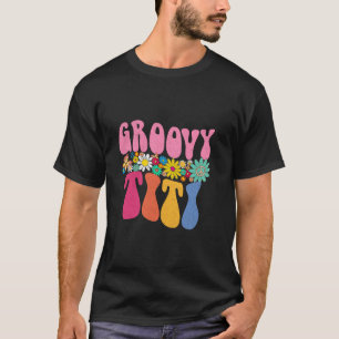Camiseta Retro Groovy Titi Daisy Regalos de flores para mad