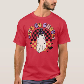 Camiseta Retro Groovy Vamos Ghouls Ghost 70 Hippie Hall