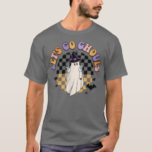 Camiseta Retro Groovy Vamos Ghouls Ghost 70 Hippie Hall