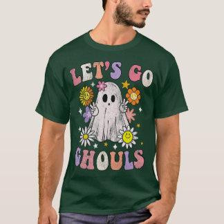 Camiseta Retro Groovy Vamos Ghouls Ghost 70 Hippie Hall