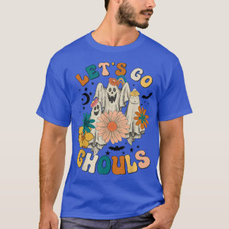 Camiseta Retro Groovy Vamos Ghouls Halloween Ghost Outfi