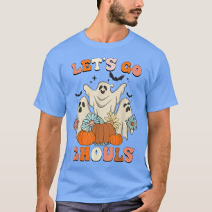 Camiseta Retro Groovy Vamos Ghouls Halloween Ghost Outfi