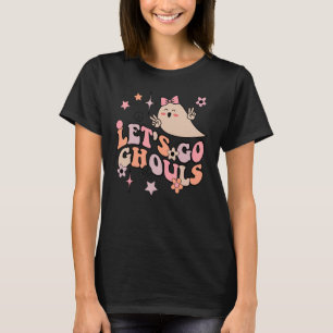 Camiseta Retro Groovy Vamos Ghouls Halloween Ghost Outfi