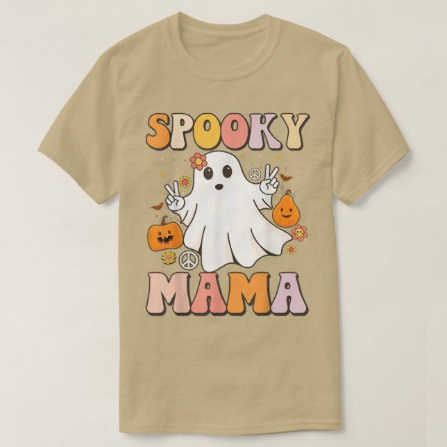 Camiseta Retro Groovy Vamos Ghouls Halloween Ghost Outfi (Diseño del anverso)