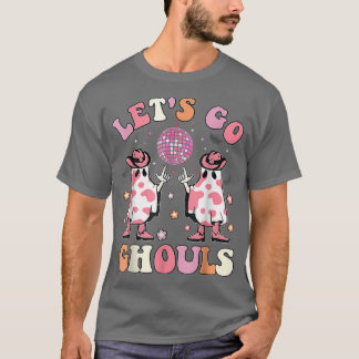 Camiseta Retro Groovy Vamos Ghouls Halloween Occidental Gho