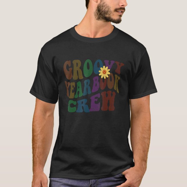 Camiseta Retro GROOVY YEARBOOK CREW 70s Publicación retro E (Anverso)
