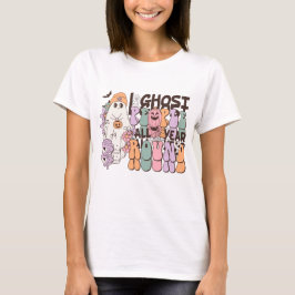 Camiseta Retro Groovy Yo Fantasma A La Gente Todo El Año En