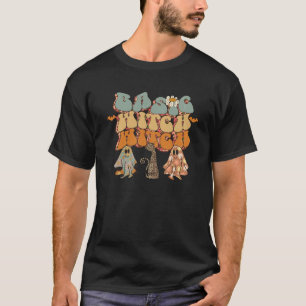 Camiseta retro grovy Basic Witch Retro Halloween Teacher L