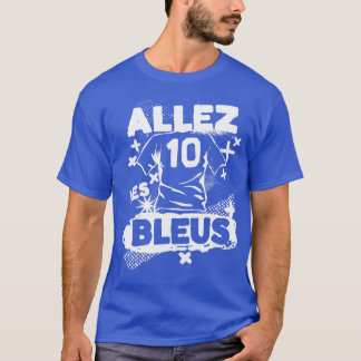 Camiseta Retro Grunge France Allez les Bleus