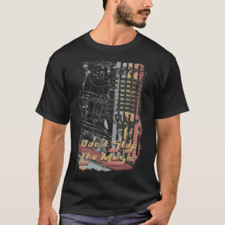 Camiseta Retro Grunge Mic - Don't Stop The Music T-Shirt