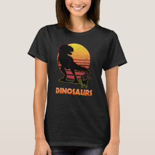 Camiseta Retro Grunge TRex Dinosaurio Sunset