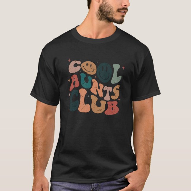 Camiseta Retro Guay Aunts Club Sonriente tía hermana (Anverso)