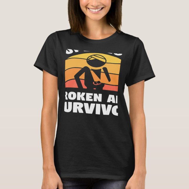 Camiseta Retro Guay Broken Arm Survivor de Lesiones Óseas R (Anverso)