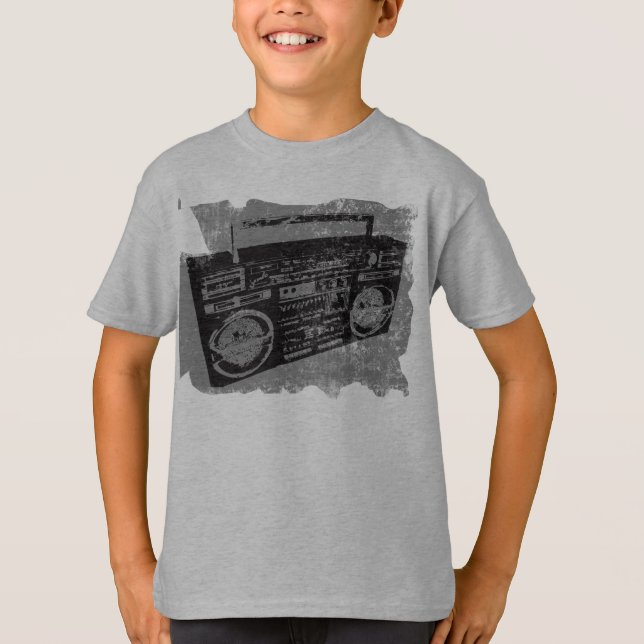 CAMISETA RETRO GUAY DE LA BOOM BOOM BOX DEL AÑO 80 (Anverso)