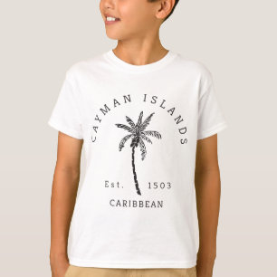 Camiseta Retro Guay Islas Caimán Original Beach Palm Tree
