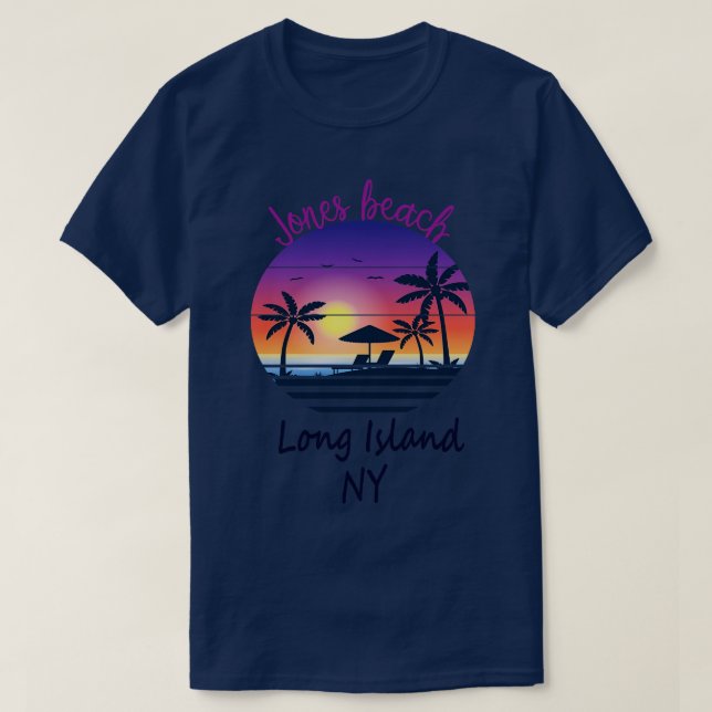 Camiseta Retro Guay Jones Beach Long Island New York Sunset (Diseño del anverso)