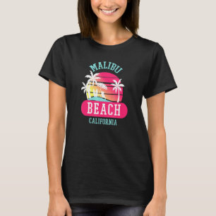Camiseta Retro Guay Malibu Beach California Beach Sunset