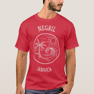 Camiseta Retro Guay Negril Jamaica Diversión Escenario Ola 