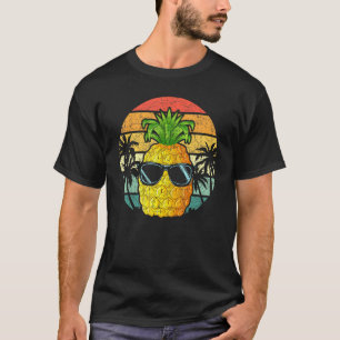 Camiseta Retro Guay Piña Gafas de sol Tropical Fruto Suma