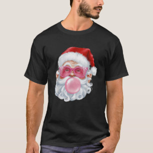 Camiseta Retro Guay Santa Blowing Bubble Gum Graciosa Chris