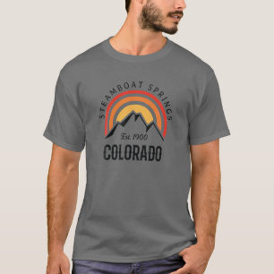 Camiseta Retro Guay Steamboat Springs CO Montañas Rocosas