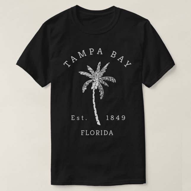 Camiseta Retro Guay Tampa Bay Florida Palm Tree Novedad Art (Diseño del anverso)