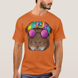 Camiseta Retro Guinea Pig Classic Love Animal Glasses For M