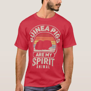 Camiseta Retro Guinea Pigs Are My Spirit Animal Guinea Pig