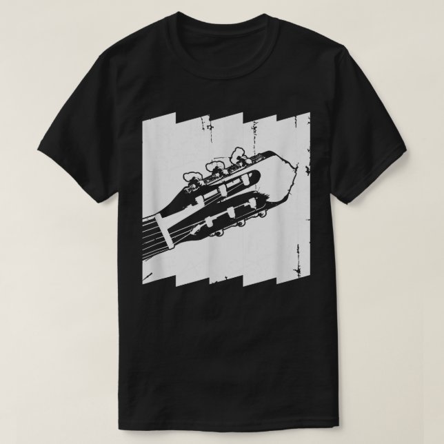 Camiseta Retro Guitar Acoustic Guitar Player  (Diseño del anverso)