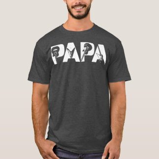 Camiseta Retro Guitarist Father Papa Guitar Fathers Day Mus