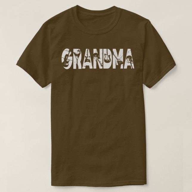 Camiseta Retro Guitarist Mother Grandma Guitar Mother's Day (Diseño del anverso)